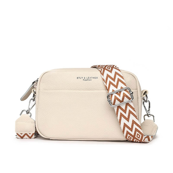 Levoire | Sac Bandoulière Élégant Pour Toutes Les Occasions Beige 22cm x 15cm x 8cm