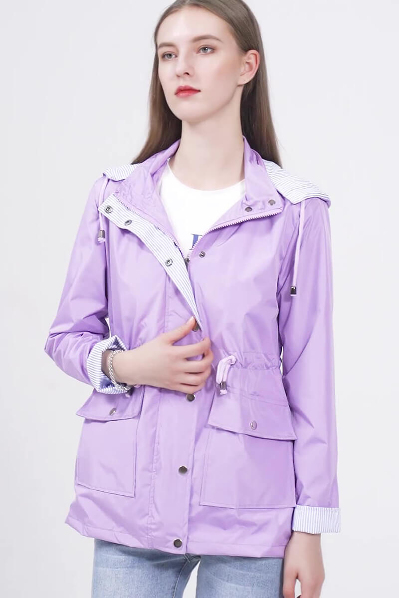 Levoire | Coupe-Vent À Capuche Lilas