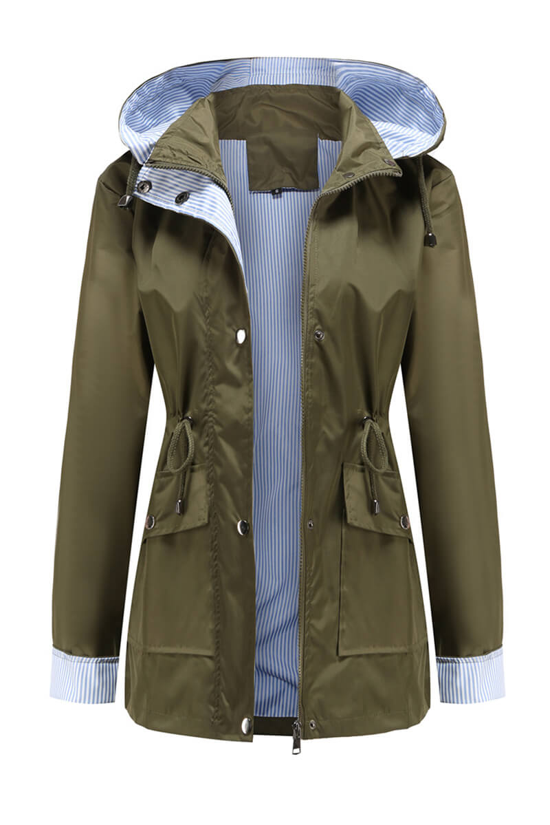 Levoire | Coupe-Vent À Capuche Verdemilitar
