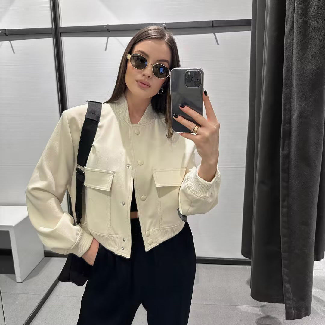 Levoire | Veste Bomber Rentou Kreemi blanc