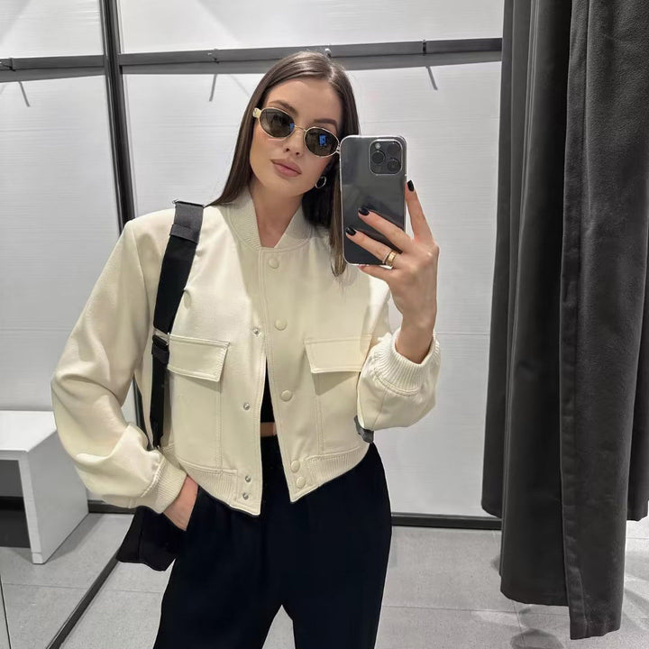 Levoire | Veste Bomber Rentou Kreemi blanc