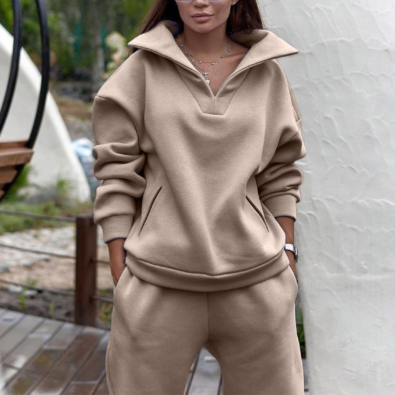 Levoire | Ensemble De Jogging Confortable Et Tendance Pour Femmes Khaki