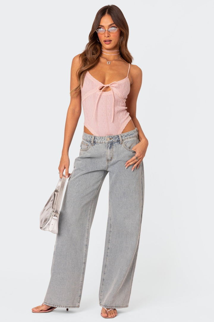 Levoire | Pantalon Large Stretch Pour Femmes À Taille Basse