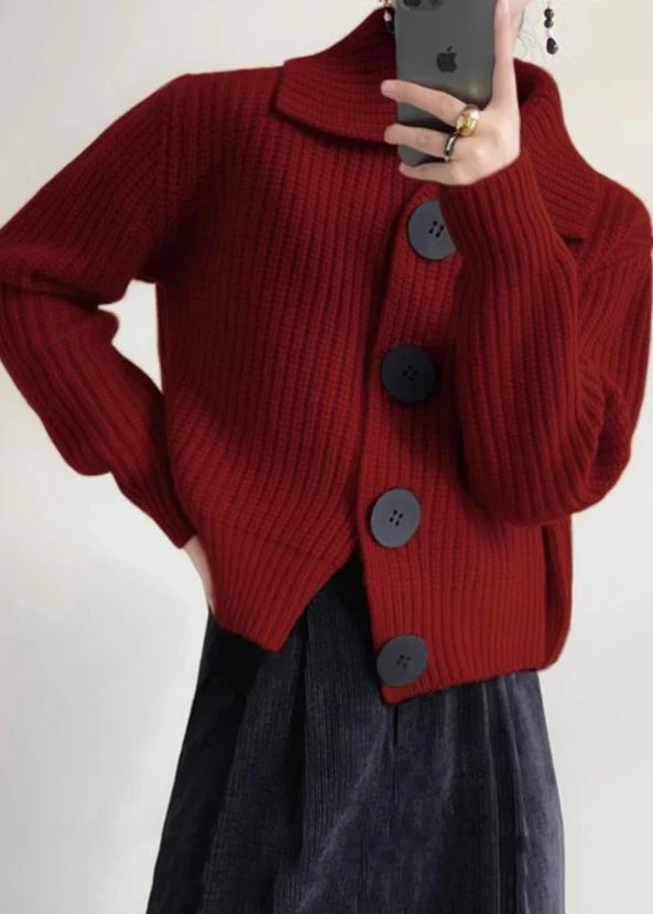 Levoire | Élégante Veste Courte Avec Grands Boutons Rot