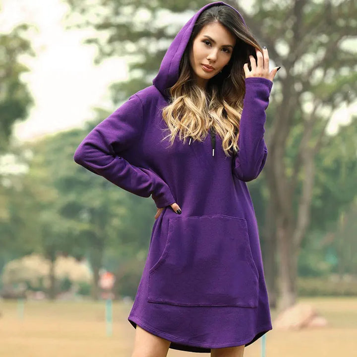 Levoire | Robe À Capuche Longue Et Chaude Violet