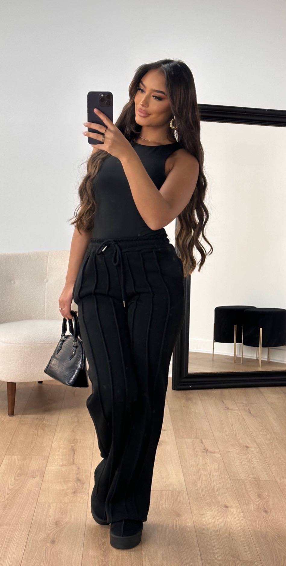 Levoire | Pantalon Femme Droit Avec Cordon Rayé