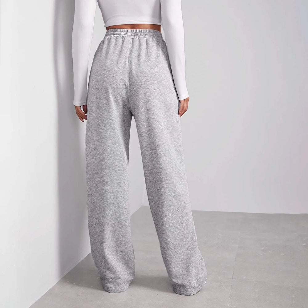 Levoire | Pantalons De Sport À Cordon Large Jambes Droites Pour Femmes