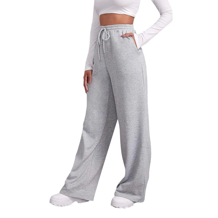 Levoire | Pantalons De Sport À Cordon Large Jambes Droites Pour Femmes
