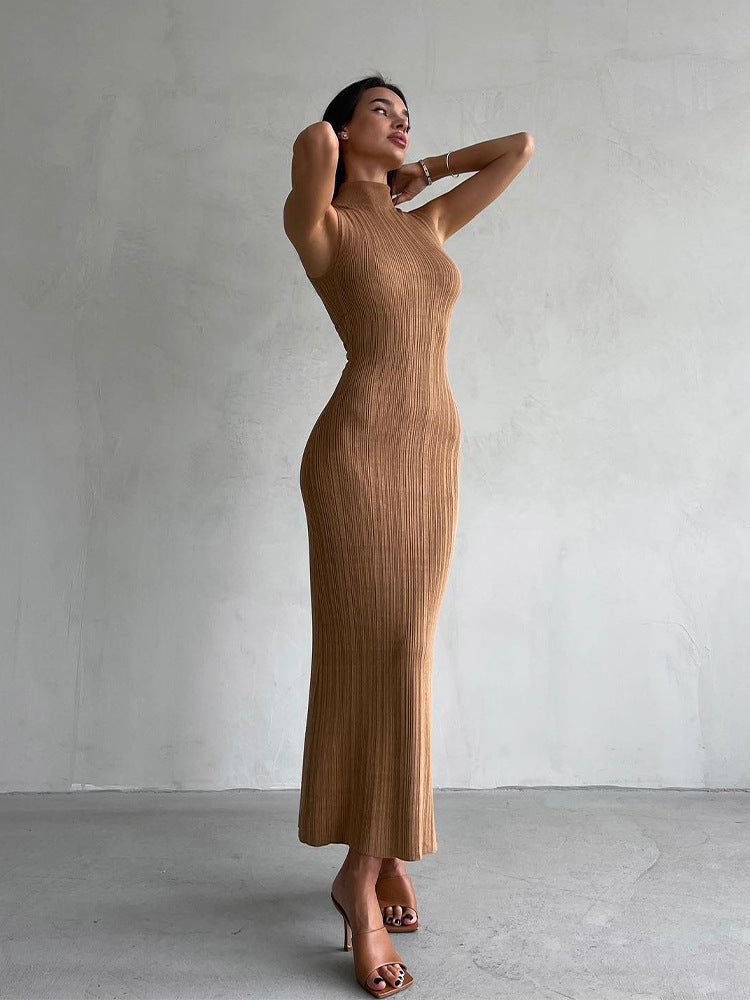 Levoire | Robe Maxi Élégante En Rib Pour Femmes