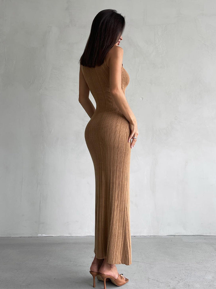 Levoire | Robe Maxi Élégante En Rib Pour Femmes