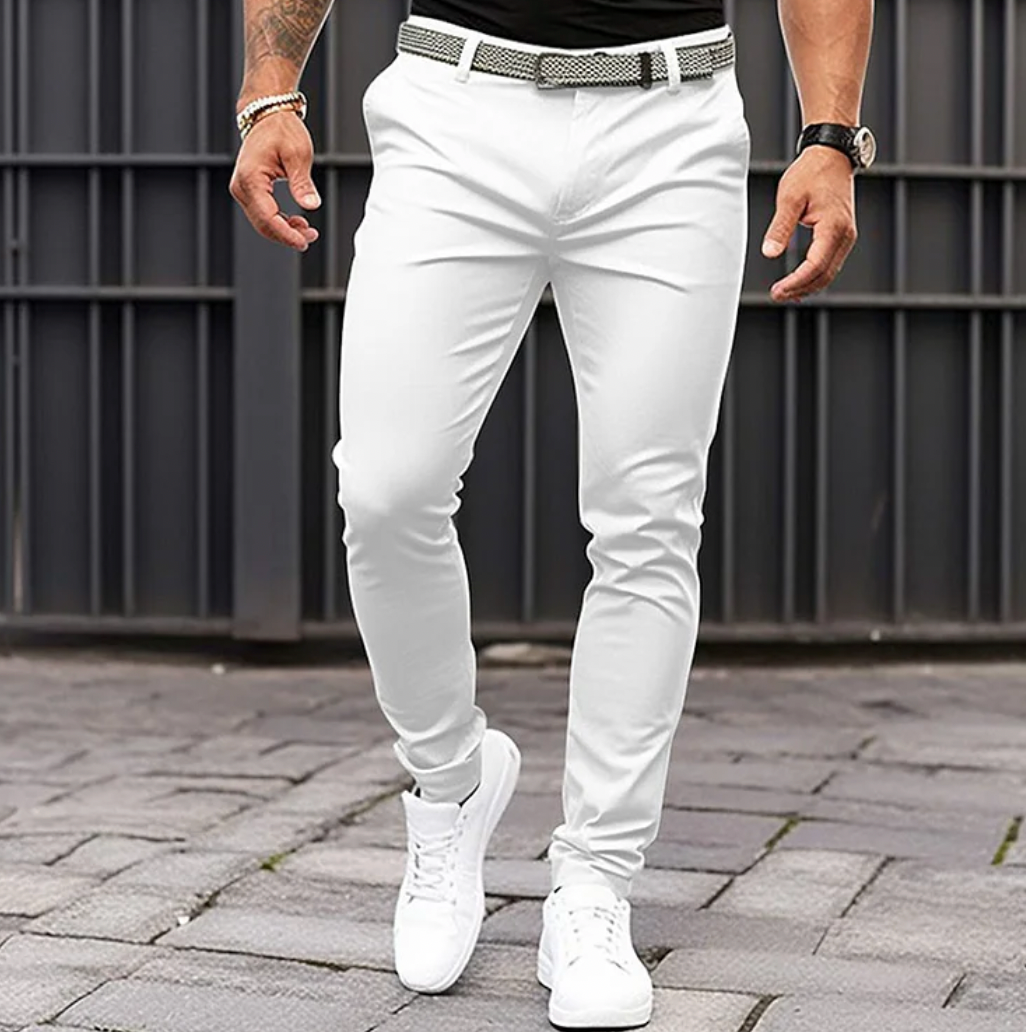 Levoire | Pantalons Confortables Pour Hommes Blanc