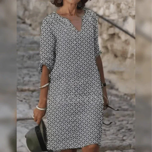 Levoire | Robe À Imprimé Géométrique Élégante
