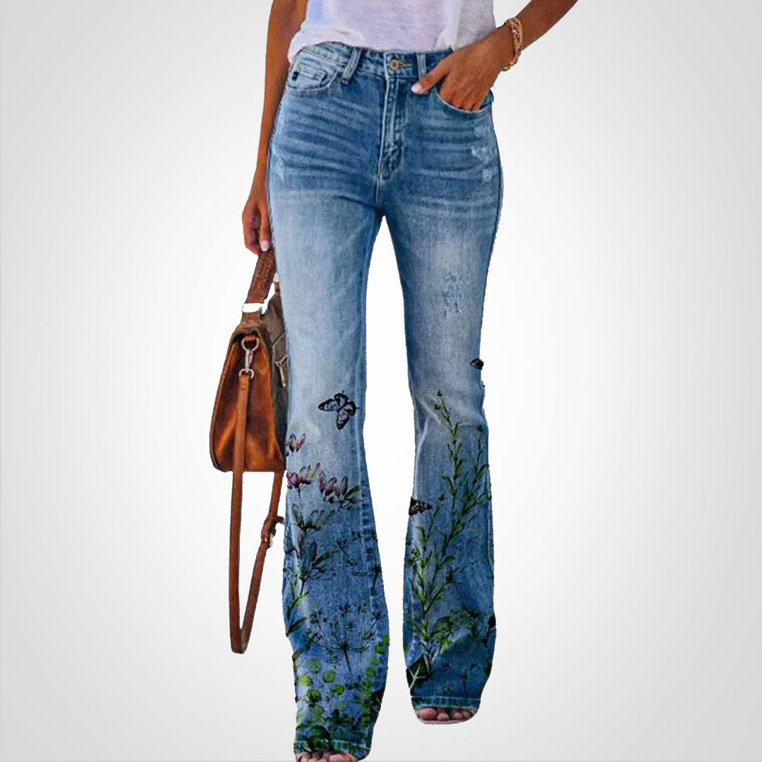 Levoire | Denim Fleur Motif Mustakoi