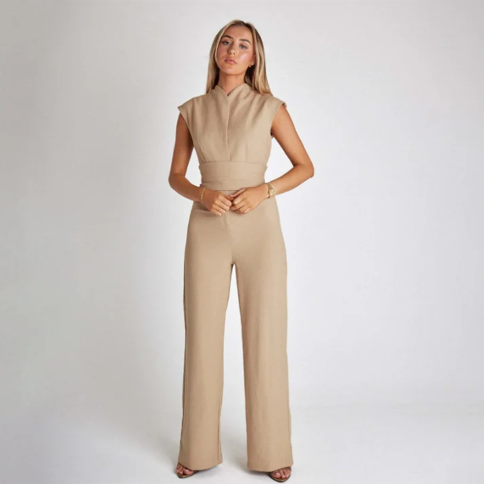 Levoire | Combinaison, Sans Manches, Jambes Larges, Combinaison Élégante, Vêtements Pour Femmes