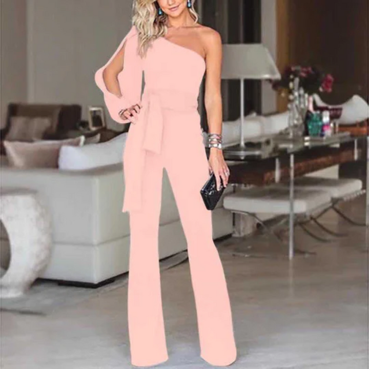 Levoire | Combinaison Chic Une Épaule Femme Rosa