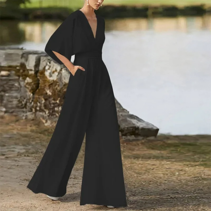Levoire | Combinaison Avec Décolleté En V Pour Femmes Noir