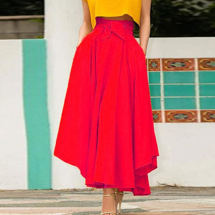 Levoire | robe vintage longue taille haute grande ceinture unie