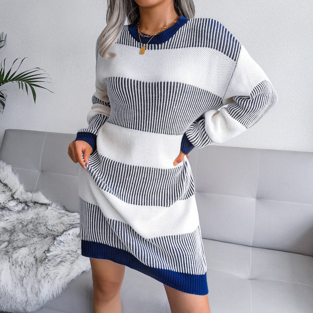 Levoire | Robe Sweat Une Robe En Tricot Confortable Avec Un Imprimé Élégant