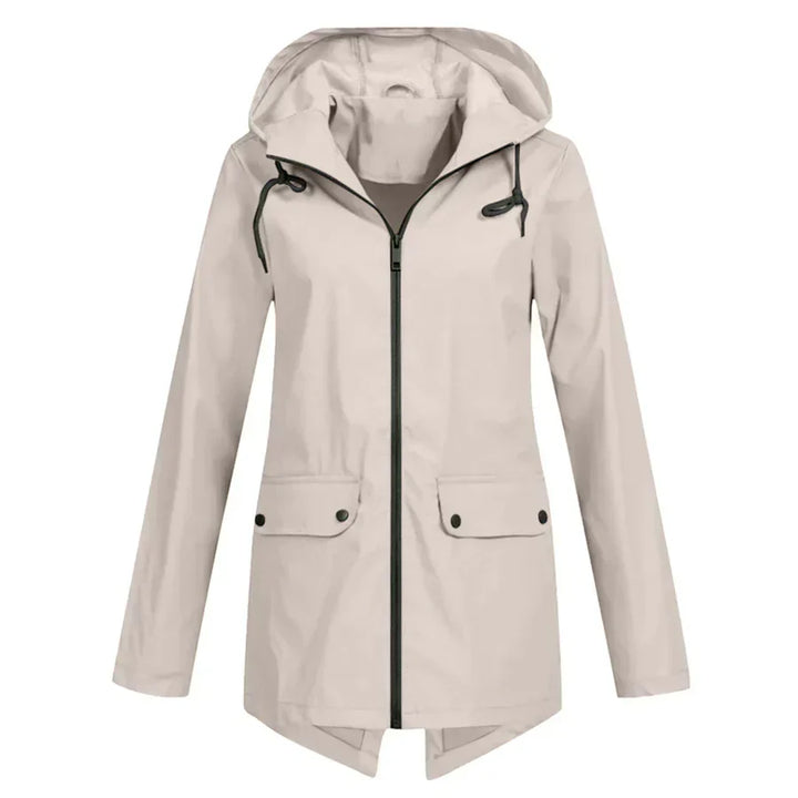 Levoire | Manteau Imperméable Avec Fermeture Éclair Pour Femmes Abricot