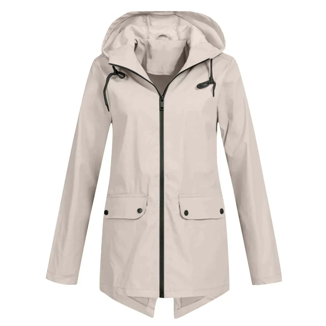 Levoire | Trench-coat Longue Pour Femmes | Etanche Abricot