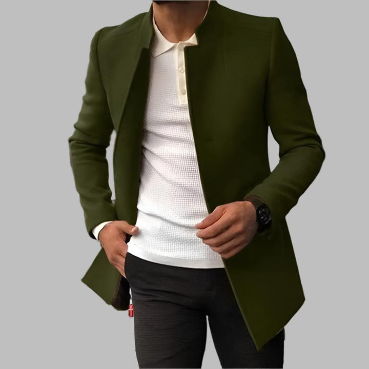 Levoire | Manteau Élégant En Laine Pour Homme Vert militaire