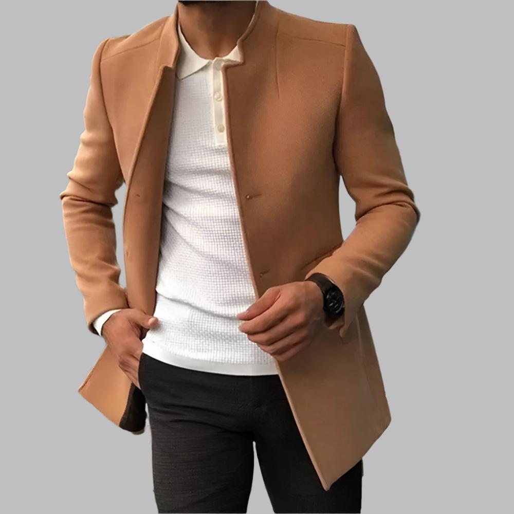 Levoire | Manteau Élégant En Laine Pour Homme Chameau