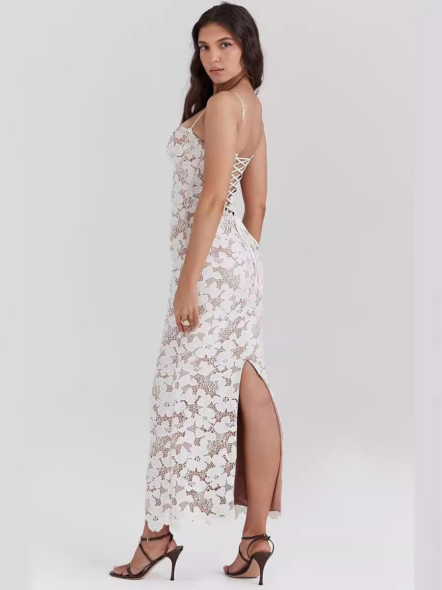 Levoire | Robe Corselet Maxi Blanche Sans Manches