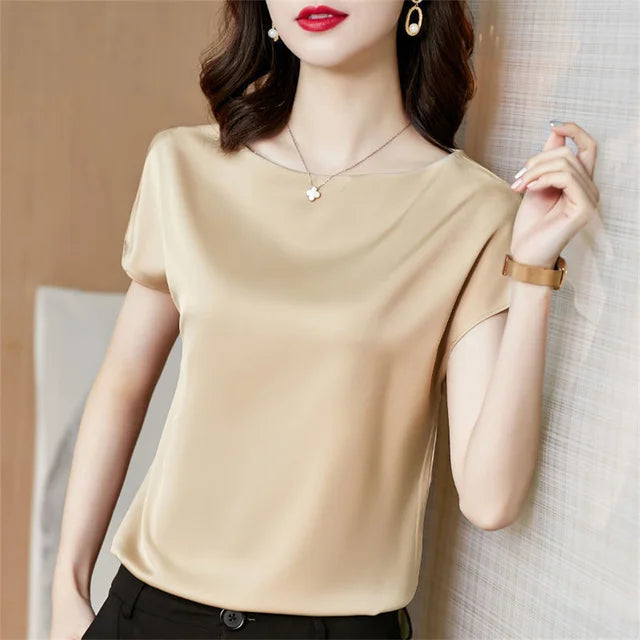 Levoire | Chemise En Soie D'Été Beige