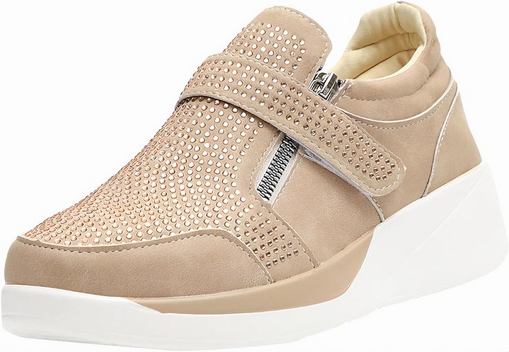 Levoire | Bottes À Talon Zippées Confortables Khaki