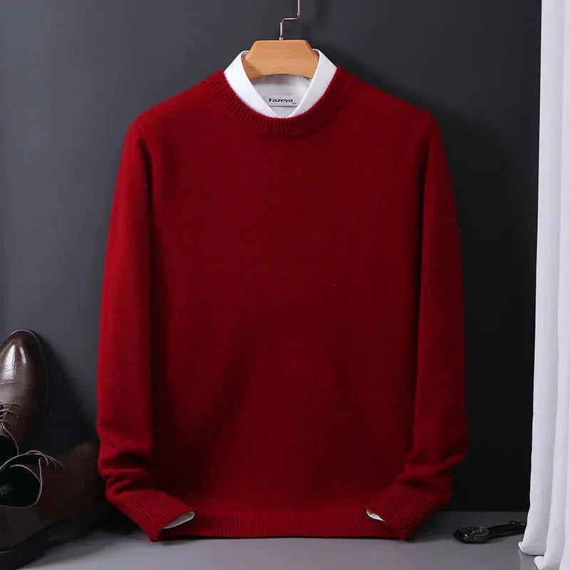 Levoire | Pull À Manches Longues Vêtements Pour Hommes Rouge