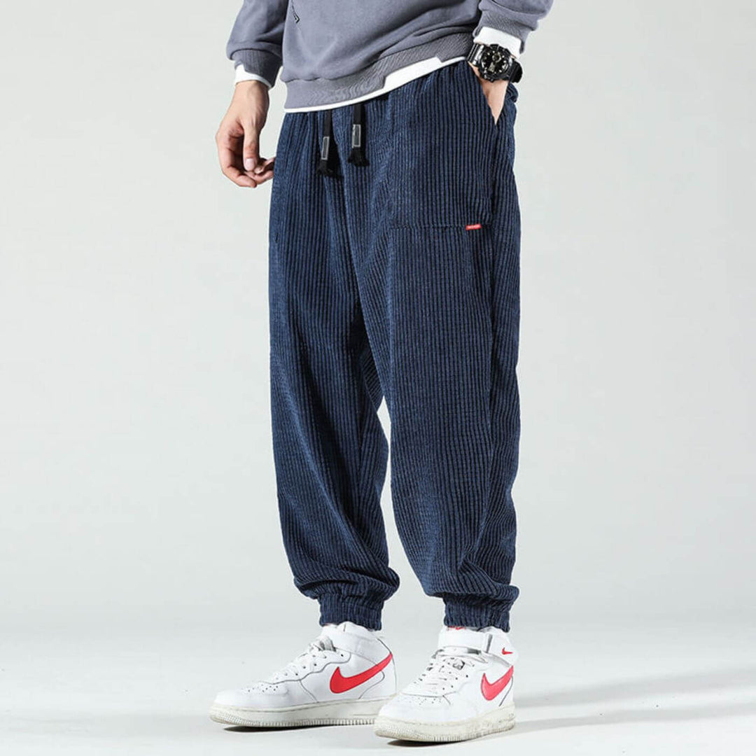 Levoire | Joggers Stilrena Pour Des Occasions Décontractées Et Élégantes Bleu marine