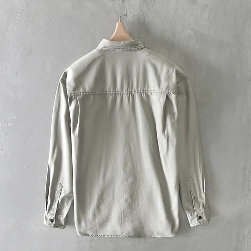 Levoire | Chemise En Denim Cargo Decontracte Hommes