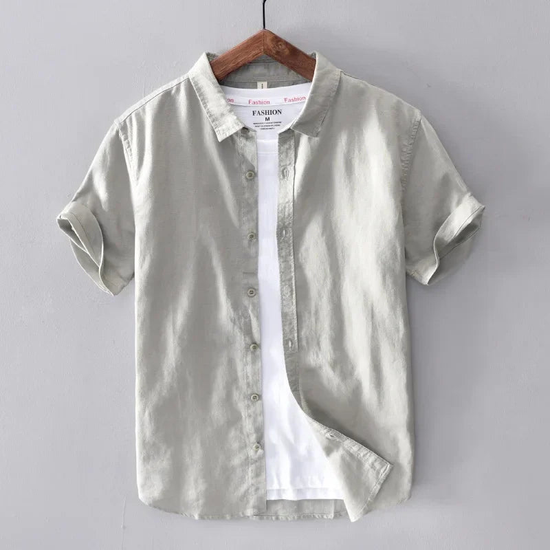Levoire | Chemise En Lin Decontractee Intemporelle Hommes