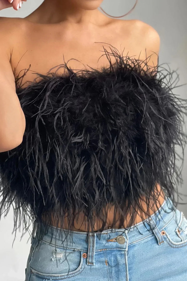 Levoire | Top En Fête Top De Fête Élégant Est Une Tendance Élevée Cette Année Noir