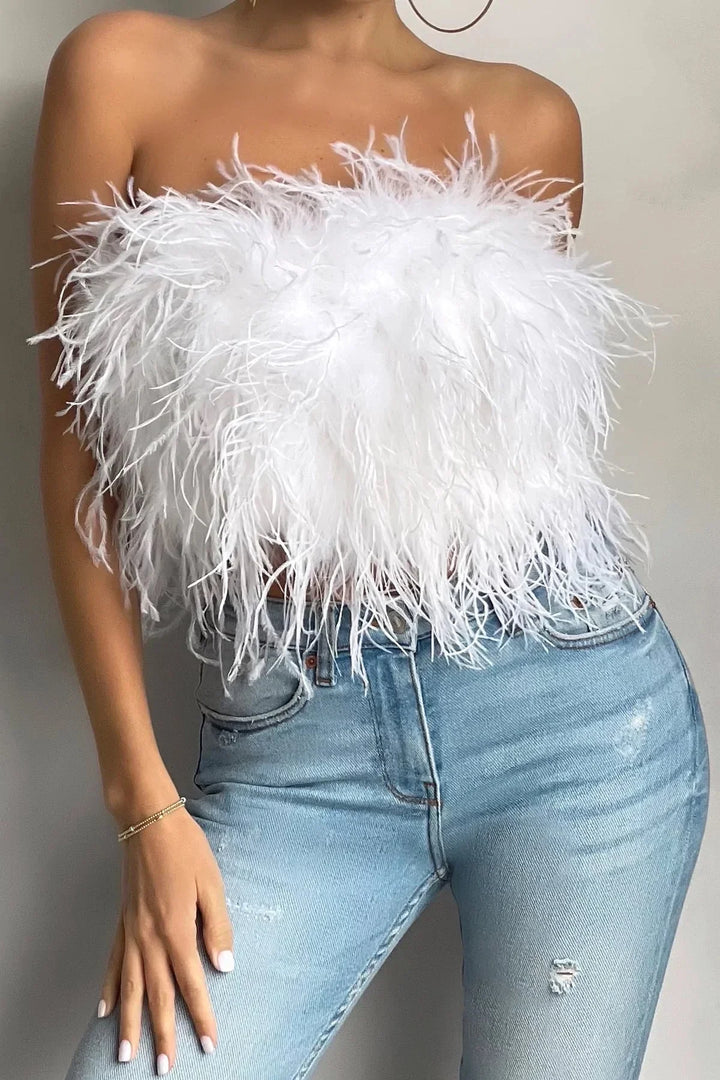 Levoire | Top En Fête Top De Fête Élégant Est Une Tendance Élevée Cette Année Blanc