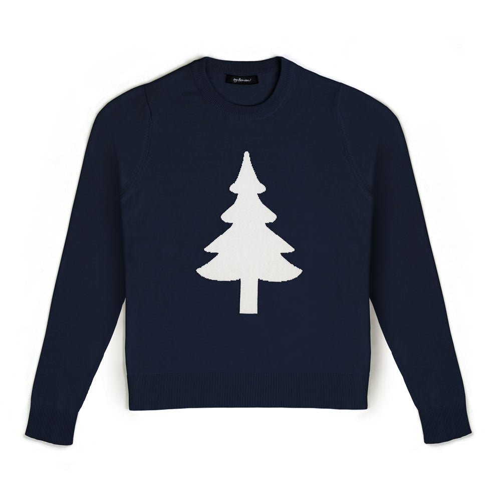Levoire | Sweatshirt Col Rond Manches Longues Pull Pull Pour Femmes Bleu nuit