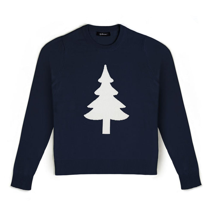 Levoire | Sweatshirt Col Rond Manches Longues Pull Pull Pour Femmes Bleu nuit