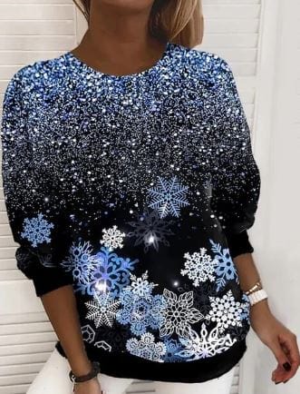 Levoire | Sweatshirt Brillant À Manches Longues Vêtements Pour Femmes