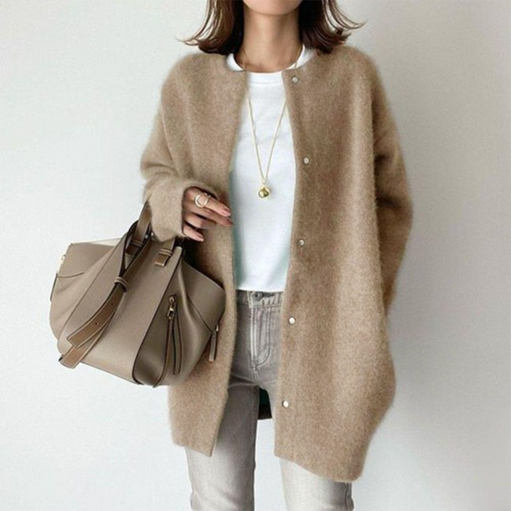Levoire | Élégant cardigan en cachemire Khaki (Seulement quelques unités disponibles)