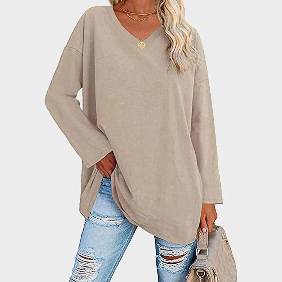 Levoire | Pullover Décontracté À Manches Longues Khaki