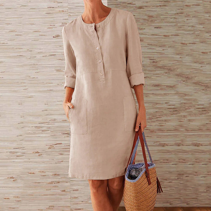 Levoire | Élégante Et Chic Robe vert olive