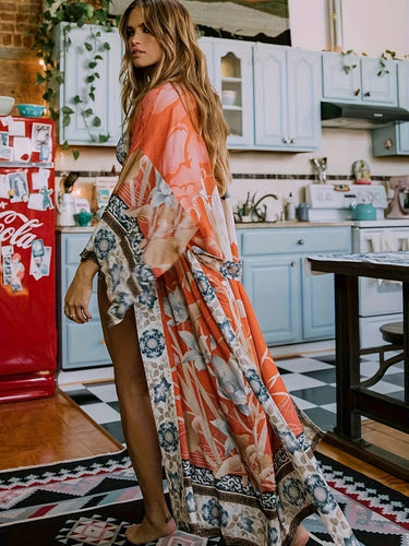 Levoire | Robe De Plage Boho À Devant Ouvert
