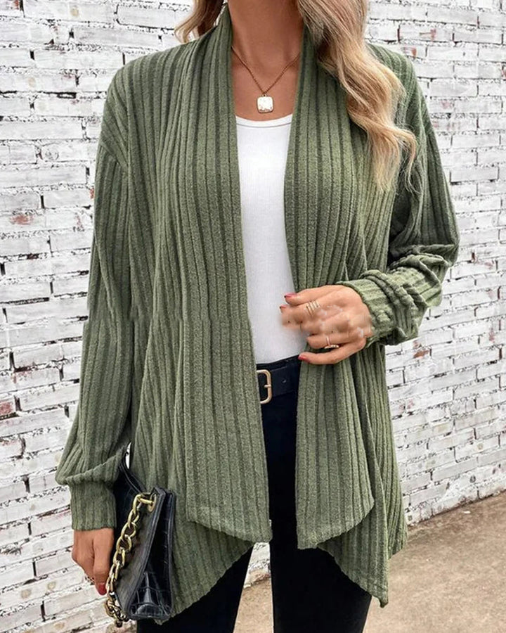 Levoire | Veste Tricotée Classique Pour Un Usage Quotidien - Coupe Longue Vert armée