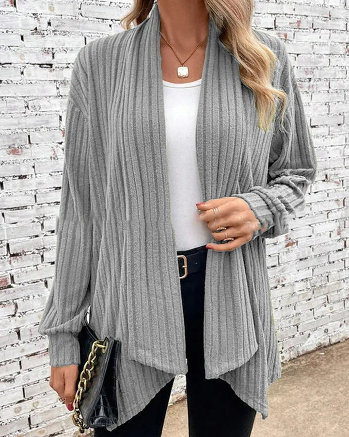 Levoire | Veste Tricotée Classique Pour Un Usage Quotidien - Coupe Longue Gris