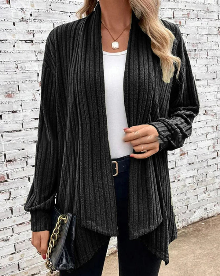 Levoire | Veste Tricotée Classique Pour Un Usage Quotidien - Coupe Longue Noir