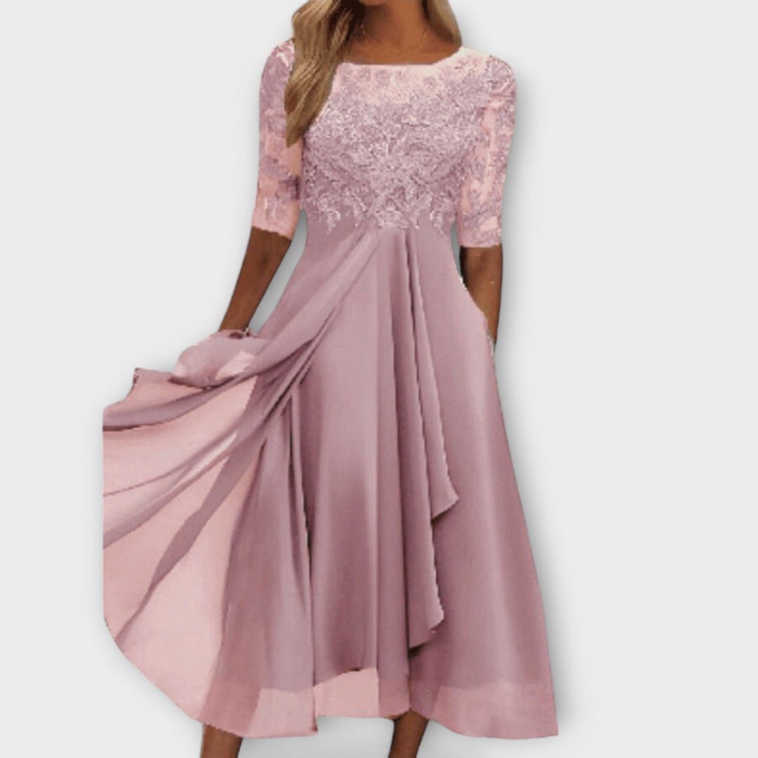Levoire | Robe Pour Invités De Mariage Rose
