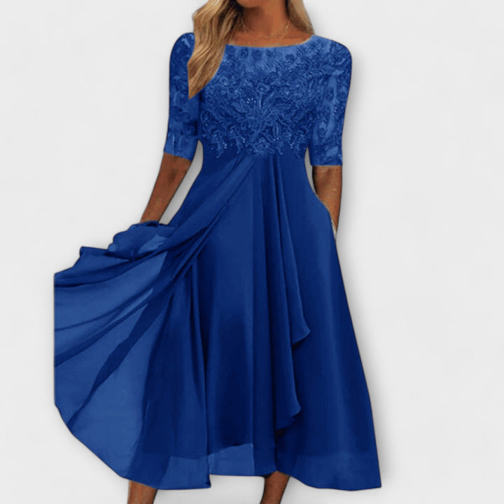 Levoire | Robe Pour Invités De Mariage Bleu marine