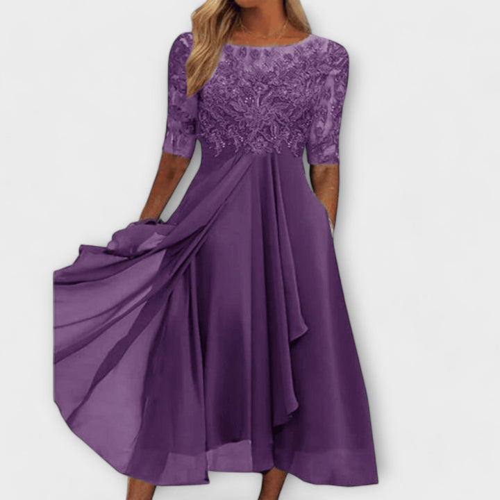 Levoire | Robe Pour Invités De Mariage Violet