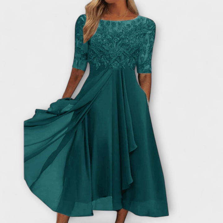 Levoire | Robe Pour Invités De Mariage Turquoise