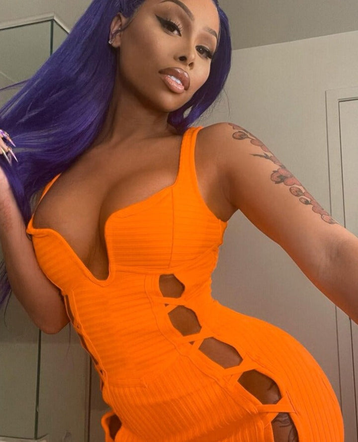 Levoire | Robes Maxi En U Orange
